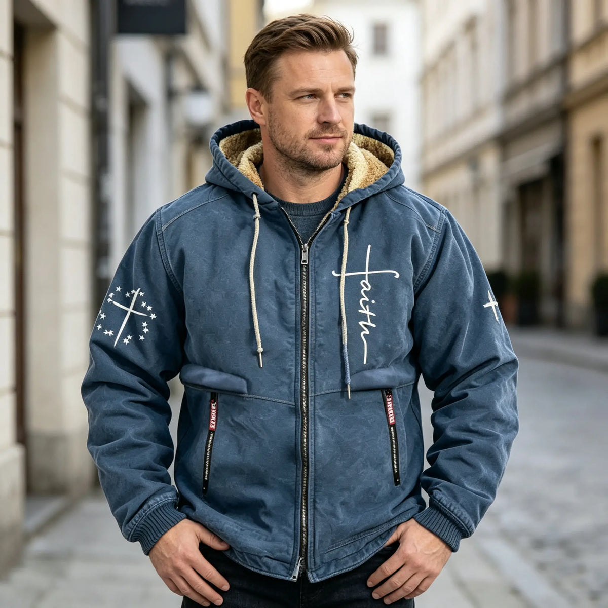 【S-3XL】 Ανδρικό μοντέρνο φθινοπωρινό χειμερινό χοντρό βελούδινο casual μπουφάν
