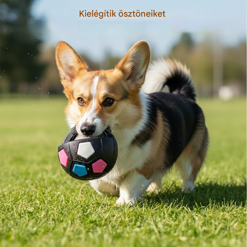 ⚽🐕Vásárolj egyet, kapsz egyet ingyen🔥Kutyajáték - focilabda, interaktív harapásbiztos kiegészítő, border collie-knak, labradoroknak és corgi kutyáknak.