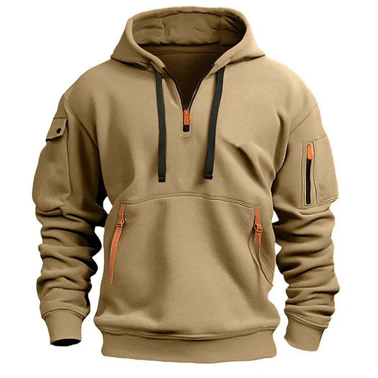 💥【50% zniżki🔥】【S-5XL】✨⛄[Nowość na sezon jesień/zima] Męska bluza rozpinana z wieloma kieszeniami – darmowa dostawa