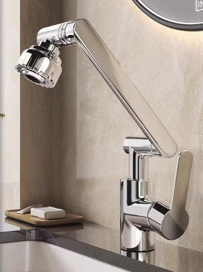 🔥【Ofertă limitată în timp】Robinet multifuncțional cu apă caldă și rece pentru spălarea legumelor și vaselor în bucătărie, spălarea feței și a părului în baie