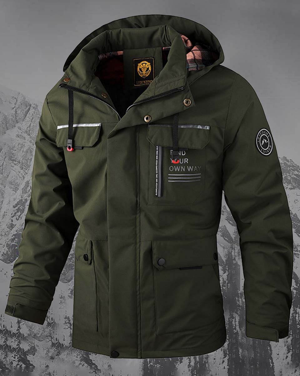 🔥🔥【M-6XL】Jesień i zima męska gruba ciepła wiatroszczelna i wodoodporna kurtka⚡ Przystojny i swobodny ⚡ Gruby i ciepły