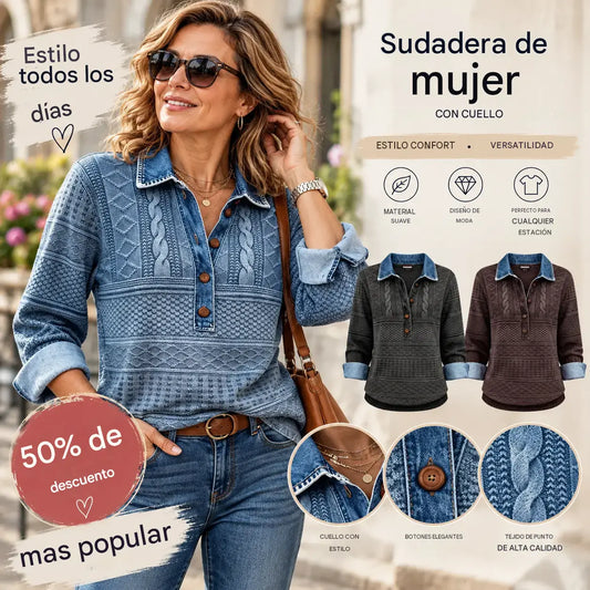 【S-5XL】Nueva camisa de manga larga de moda de alta calidad con diseño de color en contraste