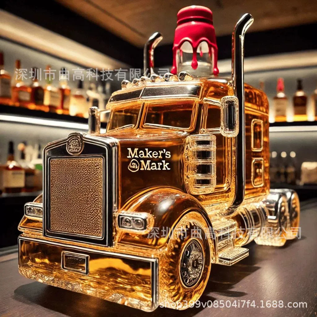 🧊🥃Set de sticle de whisky cu design amuzant (300–330 ml)｜10 modele creative și unice｜Cadou original și decor cool pentru bar