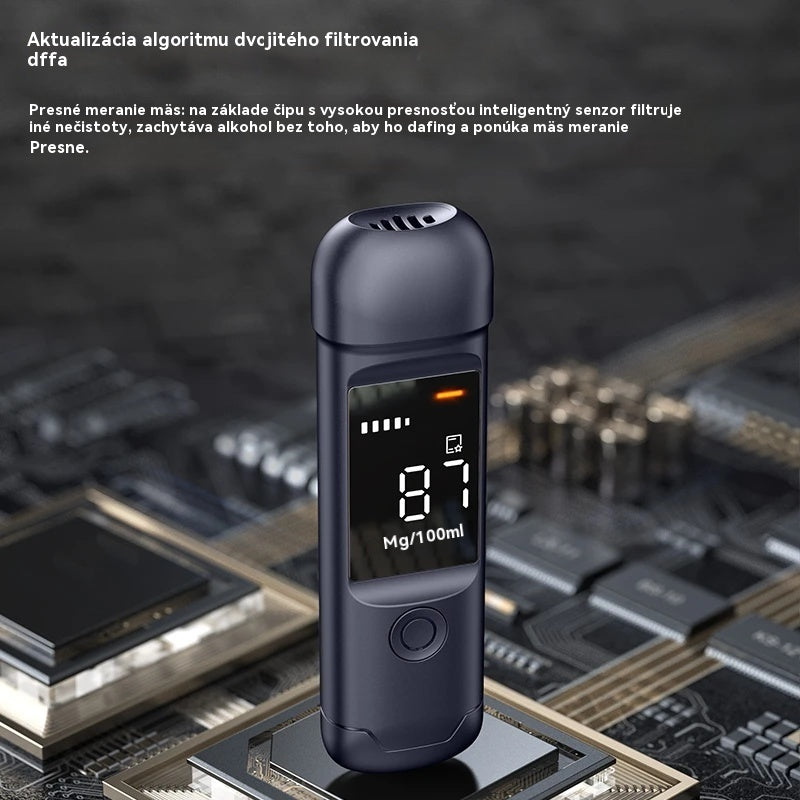 🍷【-50 % zľava】Hitový prenosný presný alkohol tester – otestuj sa pred jazdou