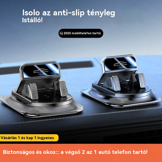 🔥【Vásároljon 1-et, kapjon 1-et ingyen】🚗Biztonságos és okos: A tökéletes 2 az 1-ben autós telefontartó! 🚗