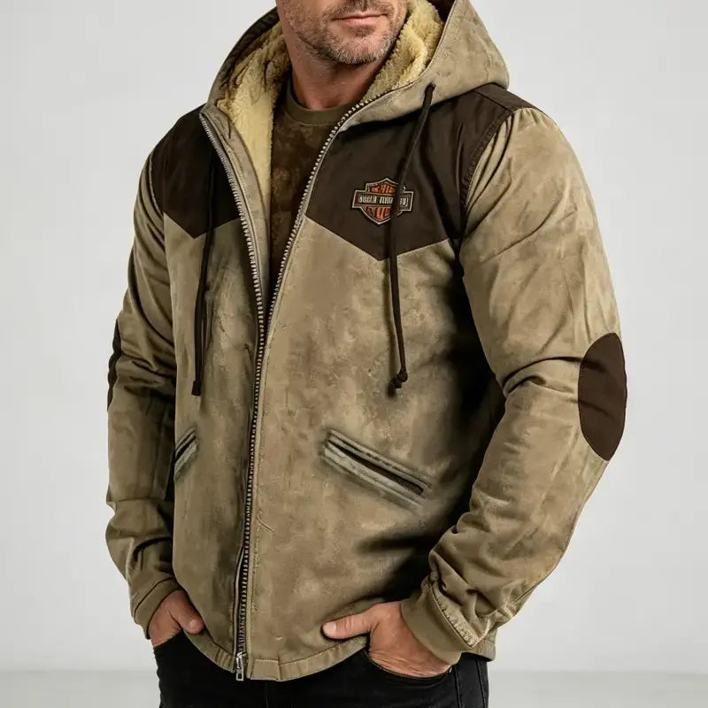 [M-5XL] Nowa, jesienno-zimowa, męska, luźna, gruba kurtka z podszewką z polaru