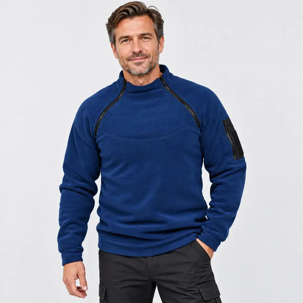 🎉✨【S-4XL】Nowa moda męska zimowa ciepła polarowa kurtka bazowa, bluza