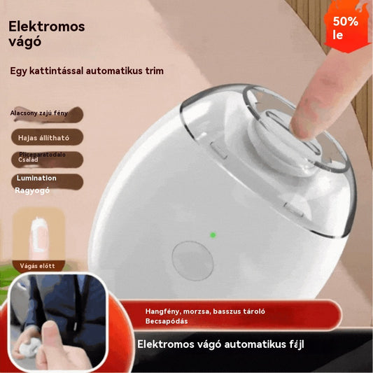 💅 Vásárolj 1-et, kapsz 1-t ingyen! ✨ Automata körömreszelő 1, biztonságos és gyengéd körömápolás 👶🔧