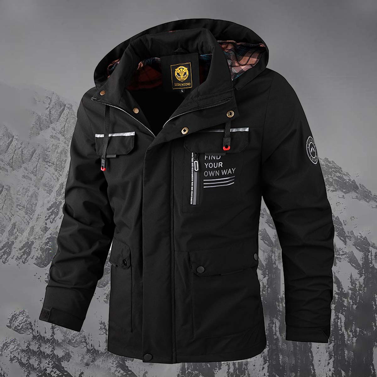 🔥🔥【M-6XL】Jesień i zima męska gruba ciepła wiatroszczelna i wodoodporna kurtka⚡ Przystojny i swobodny ⚡ Gruby i ciepły