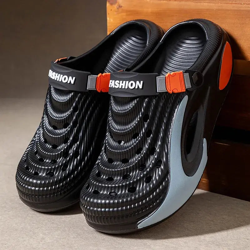 👟 50% zniżki na cenę specjalną 🌬️ Wielofunkcyjne sandały męskie (gruba podeszwa z pianki EVA): antypoślizgowe, ultralekkie, oddychające — idealny wybór na plażę, do uprawiania sportu i na co dzień! 🏃‍♂️