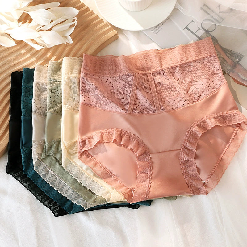 ✨✨✨【6 darab】Magas derekú, kényelmes és légáteresztő női alsónadrág