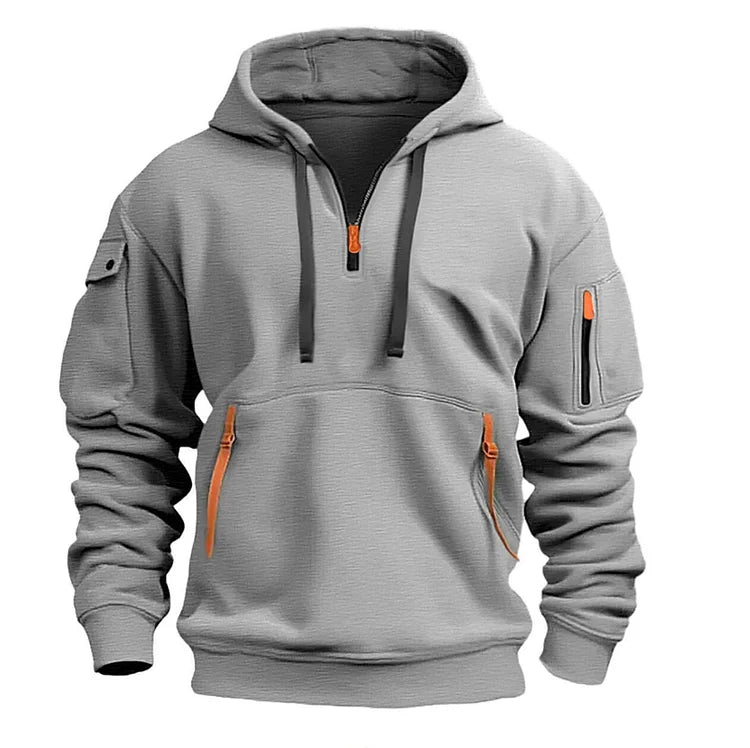 💥【50% zniżki🔥】【S-5XL】✨⛄[Nowość na sezon jesień/zima] Męska bluza rozpinana z wieloma kieszeniami – darmowa dostawa