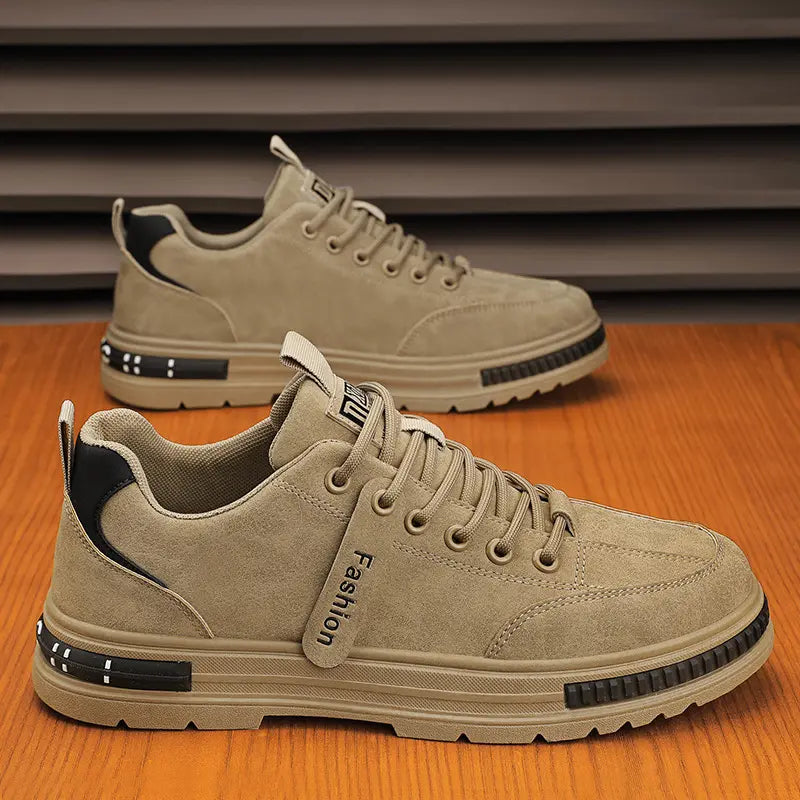 👟【Rozmiary 39-44】Nowe jesienne męskie trampki z miękkiej skóry