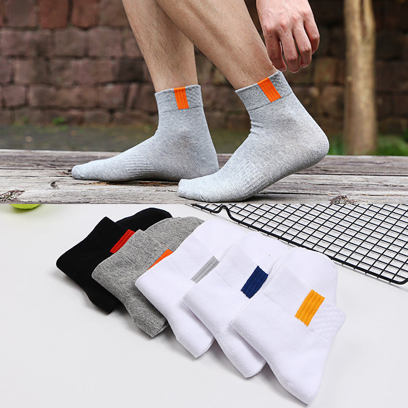 🧦 【10 pár】Légáteresztő, szagsemlegesítő és izzadságelnyelő férfi sportzokni