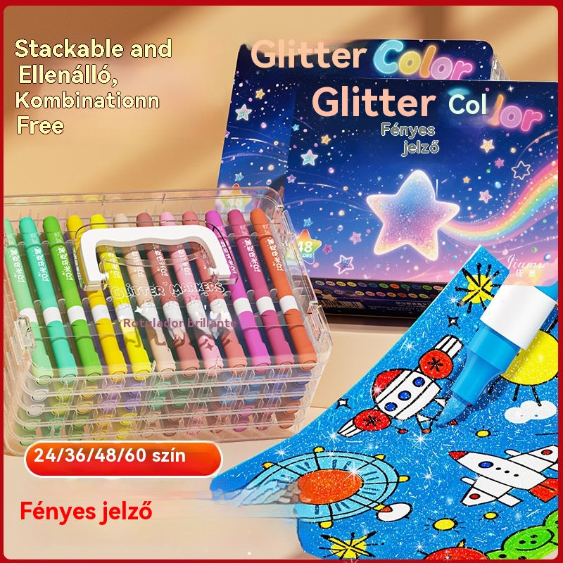 【24 szín】🔥✨️Kétvégű kiemelő készlet