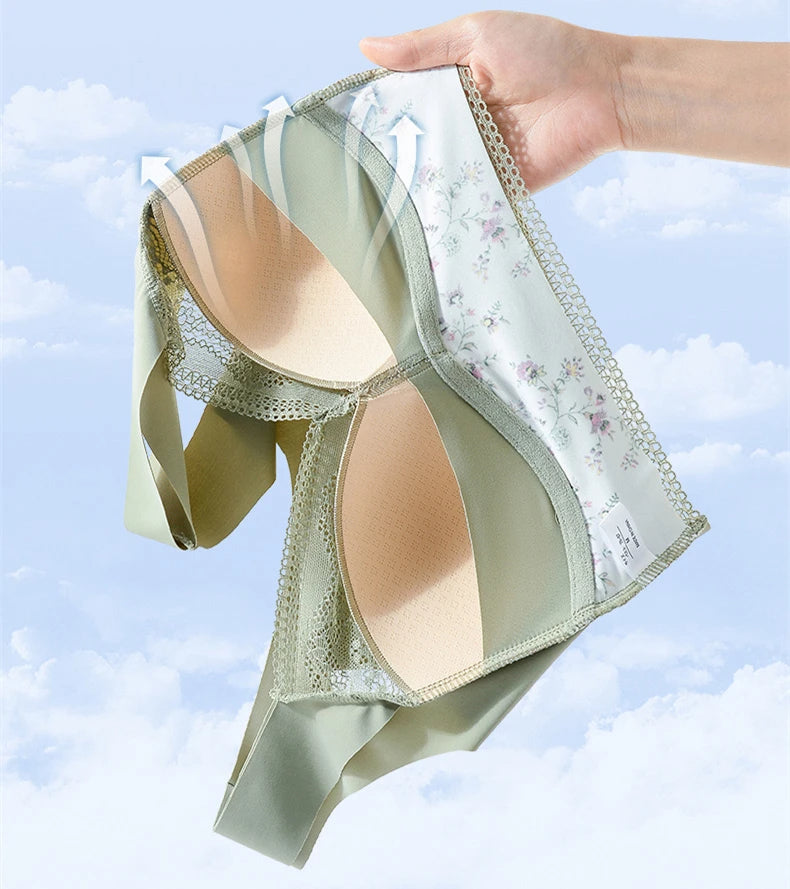 🔥🔥【3 komada】💕🎁【40kg-100kg】Bešavni grudnjak od ledene svile velike veličine, prozračan i podesiv