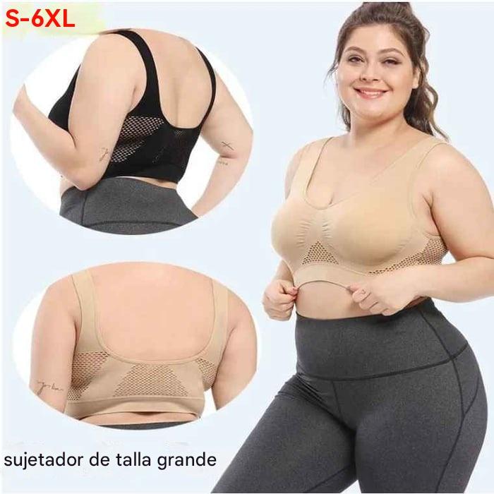 😍【Juego de 3 piezas】Sujetador invisible para tallas grandes ❤️ Transpirable y fresco【40–120KG】