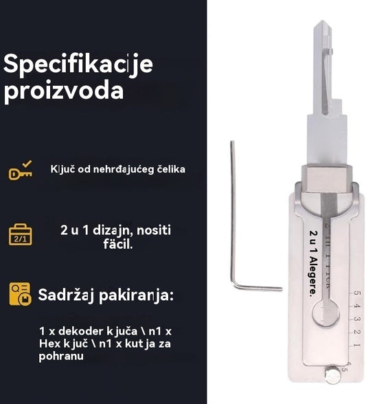 🔐Különleges promóciók ezen a héten🔑 🔥Rozsdamentes acél kulcsdekóder