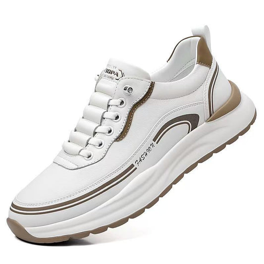 Męskie buty skórzane z miękką podeszwą