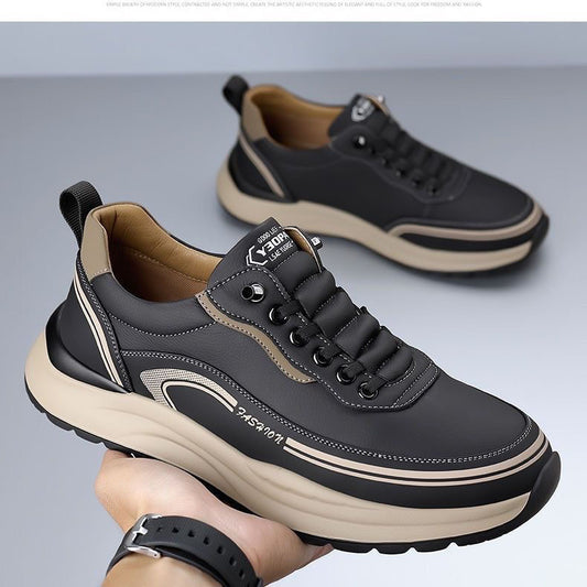 [39-45] Sportovní kožené boty odolné vůči vodě a nečistotám s měkkou podrážkou pro maximální pohodlí