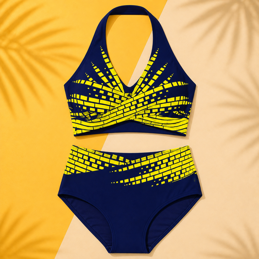【L-5XL】👉 Dvodijelni bikini za žene većih veličina ✅ Visoki struk ✅ Visoka elastičnost ✅ Na zalihi