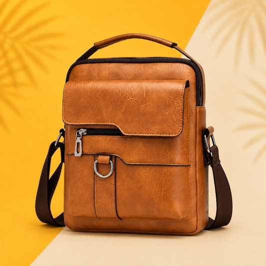 【Cumpără 1 primești 1 gratis】👜 Geantă De Modă Casual Din Piele De Vacă Pentru Bărbați