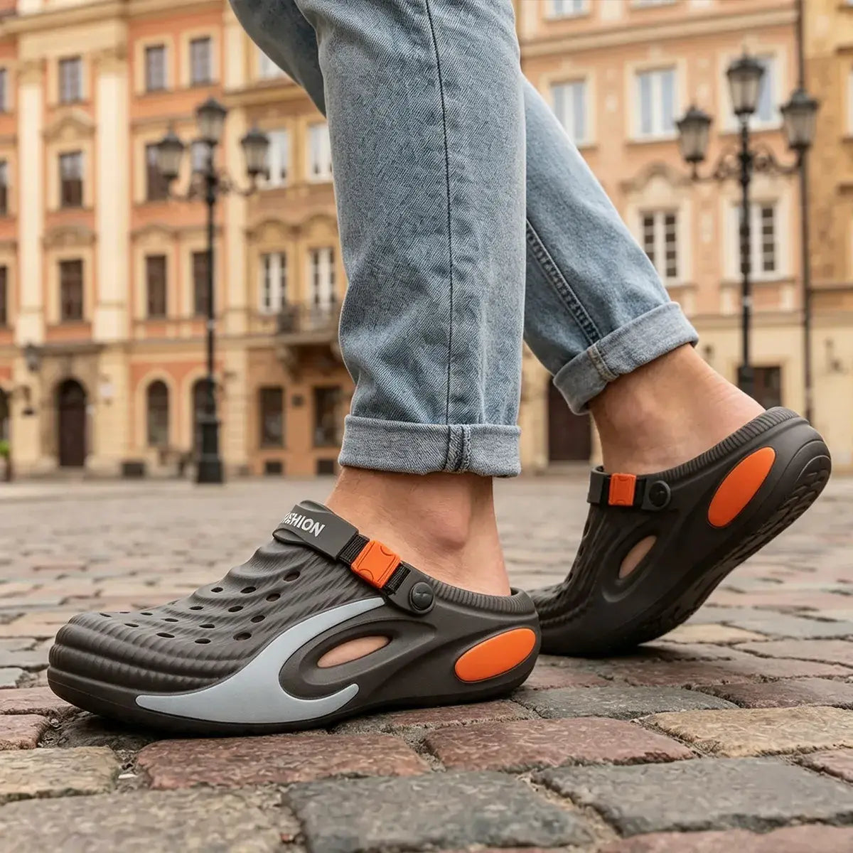 👟 50% zniżki na cenę specjalną 🌬️ Wielofunkcyjne sandały męskie (gruba podeszwa z pianki EVA): antypoślizgowe, ultralekkie, oddychające — idealny wybór na plażę, do uprawiania sportu i na co dzień! 🏃‍♂️