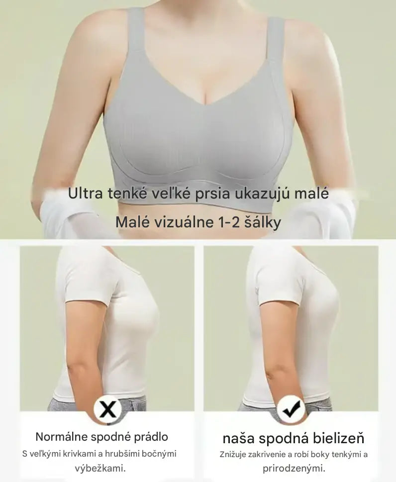 😍【4 kusy】Bezšvová pohodlná push-up podprsenka ❤️【40-95 kg】
