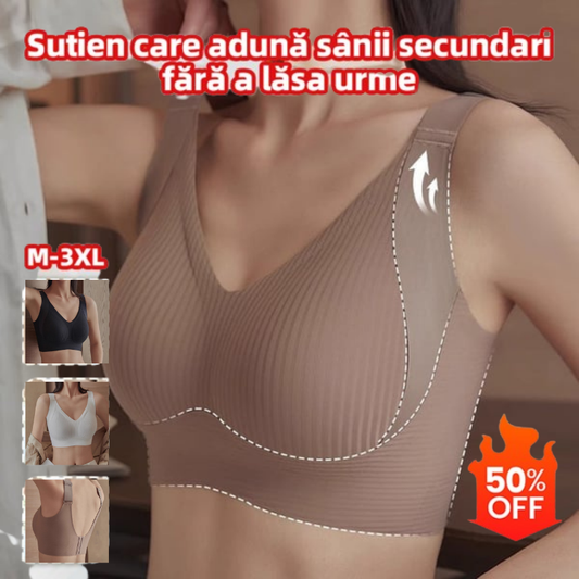 😍【4 kusy】Bezšvová pohodlná push-up podprsenka ❤️【40-95 kg】