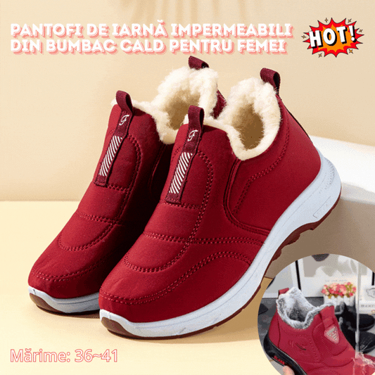 🔥【35-41】 pantofi de iarnă impermeabili din bumbac cald pentru femei