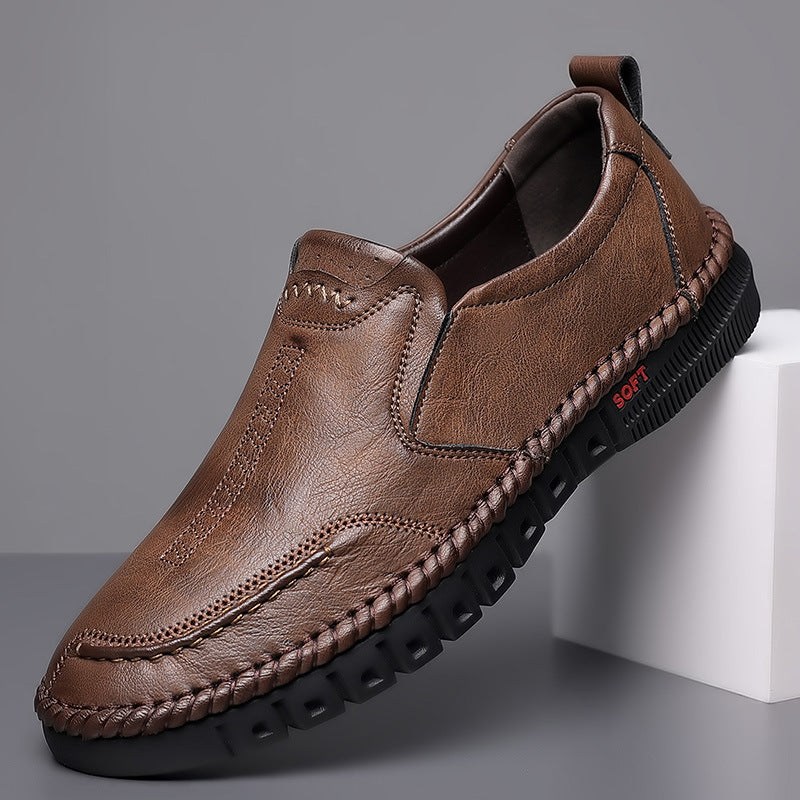 🏆👞【39-44】2025 pantofi sport casual pentru bărbați, din piele naturală, cu talpă moale, antiderapantă, respirabilă