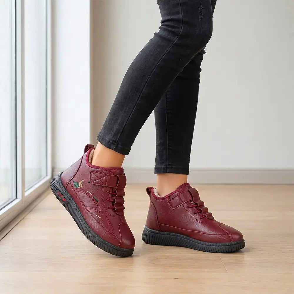 【36-43】Nowe damskie buty zimowe dla mam i seniorek – ocieplane, grube, antypoślizgowe, ciepłe, wsuwane