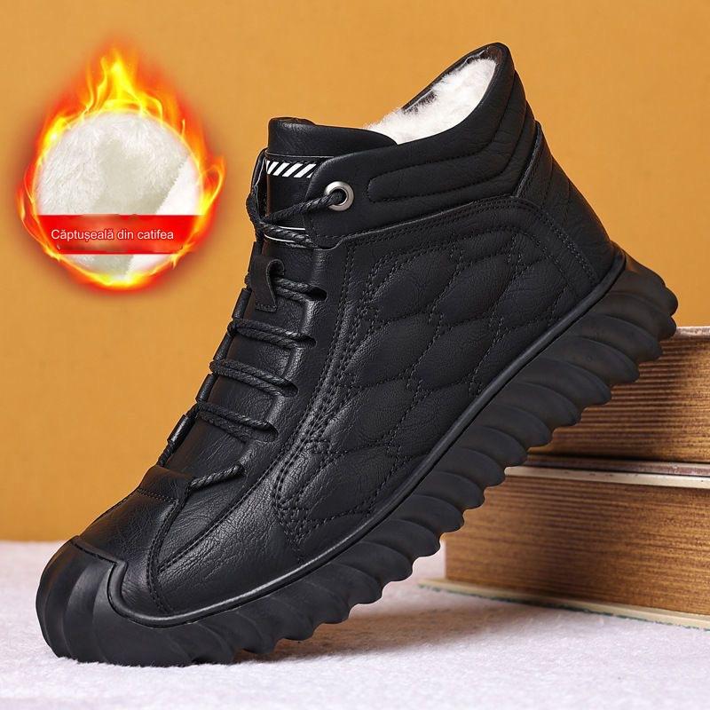🥾(39-44)2025 Nowość Męskie sportowe buty skórzane z ociepleniem