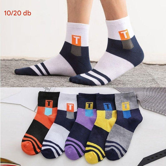 🧦【10 pár】Légáteresztő, szagálló és izzadságelnyelő férfi sportzokni