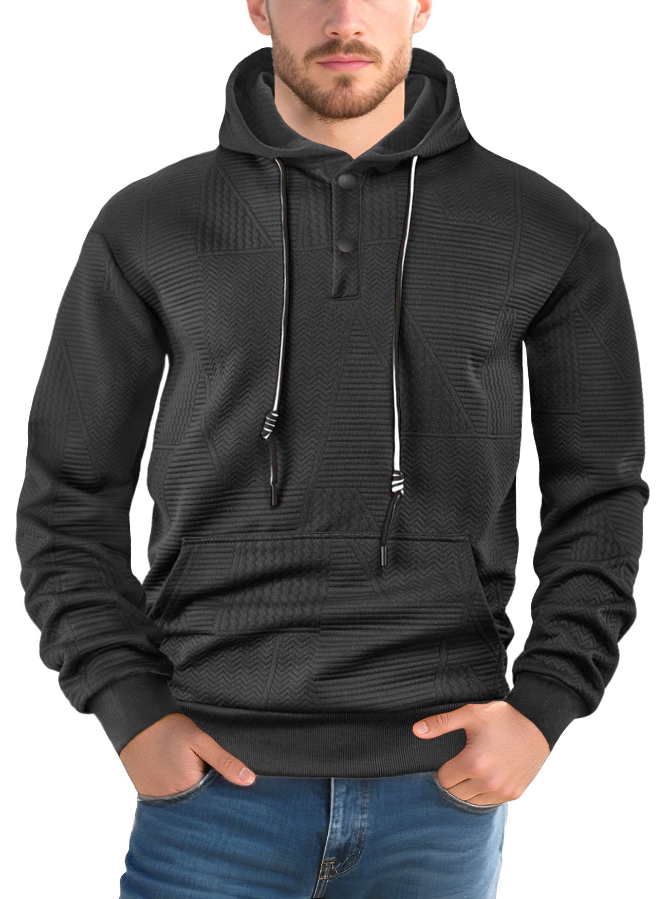 【S-3XL】Nowa męska luźna bluza z kapturem na jesień/zimę