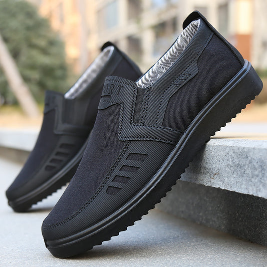 【39-47】2025 Pantofi sport bărbătești, respirabili, plați și casual, cusuți manual, calitate superioară garantată.
