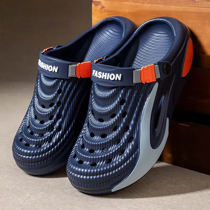 👟 50% zniżki na cenę specjalną 🌬️ Wielofunkcyjne sandały męskie (gruba podeszwa z pianki EVA): antypoślizgowe, ultralekkie, oddychające — idealny wybór na plażę, do uprawiania sportu i na co dzień! 🏃‍♂️