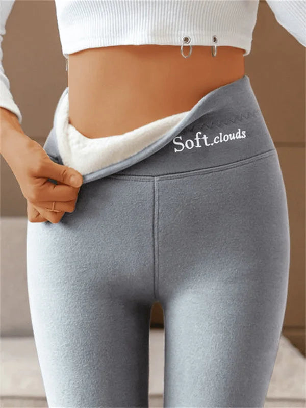🔥[S-5XL] 2025 Kaszmirowe legginsy termiczne z wysokim stanem na jesień i zimę, można nosić na zewnątrz