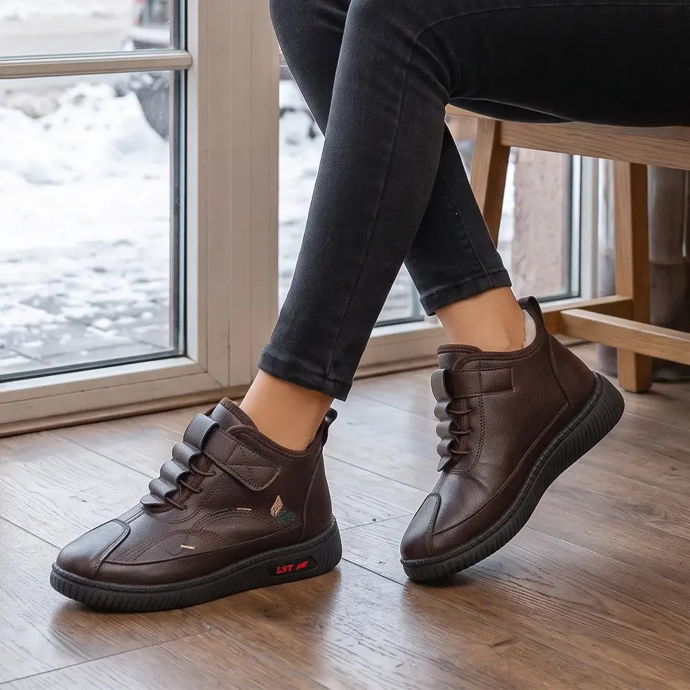 【36-43】Nowe damskie buty zimowe dla mam i seniorek – ocieplane, grube, antypoślizgowe, ciepłe, wsuwane