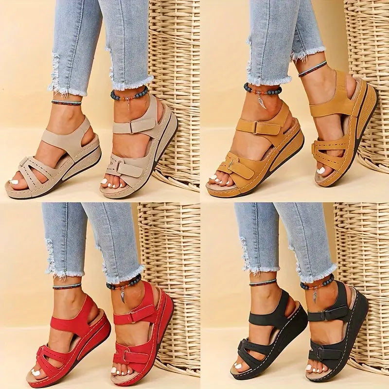 🔥Sandalias de cuña informales de verano con suela gruesa
