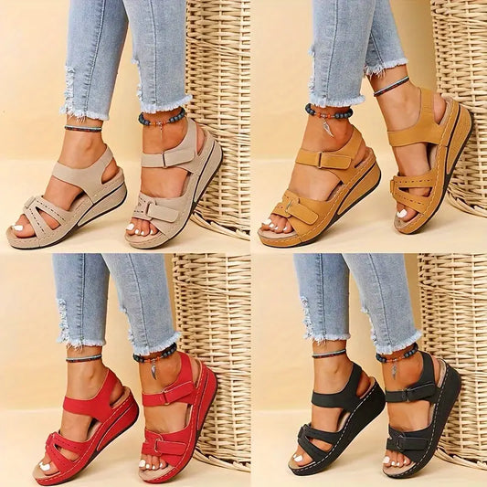 🔥Sandalias de cuña informales de verano con suela gruesa