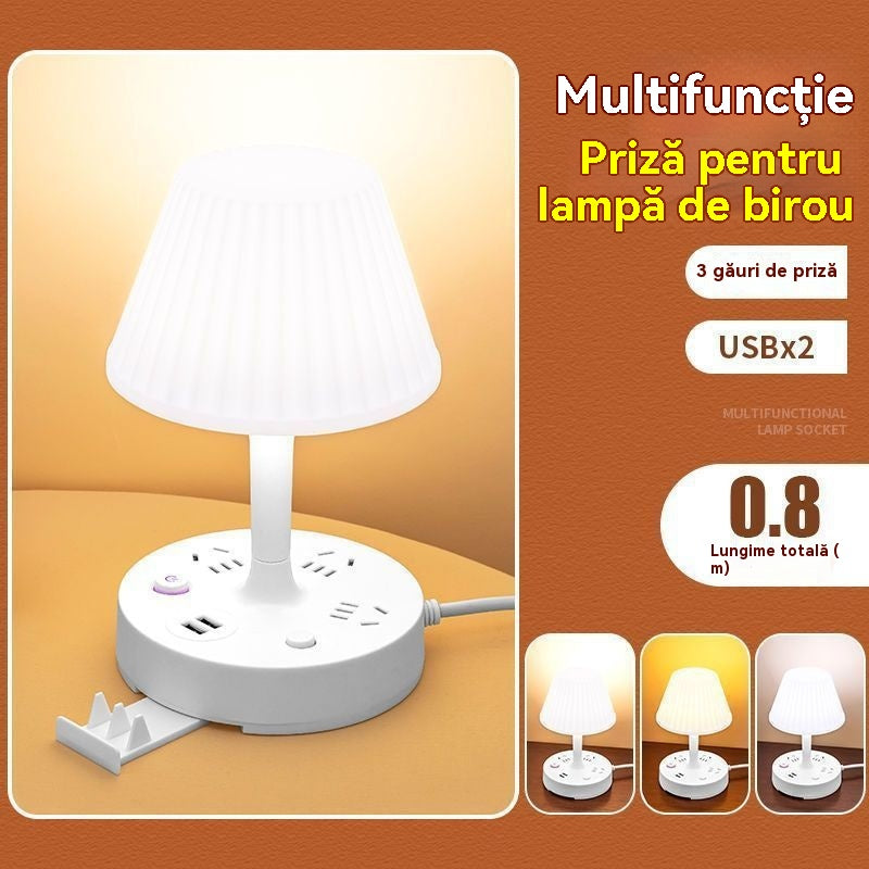 💡Többfunkciós éjjeli lámpa beépített elosztóval – praktikus, stílusos és helytakarékos!