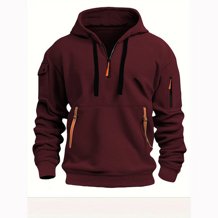 💥【50% zniżki🔥】【S-5XL】✨⛄[Nowość na sezon jesień/zima] Męska bluza rozpinana z wieloma kieszeniami – darmowa dostawa