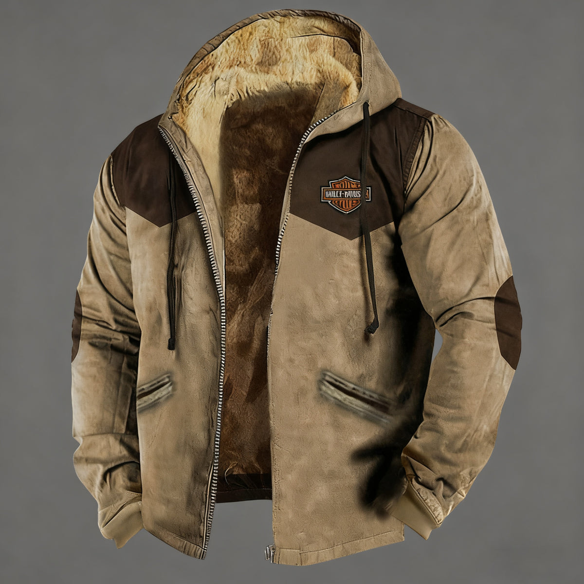 [M-5XL] Nowa, jesienno-zimowa, męska, luźna, gruba kurtka z podszewką z polaru