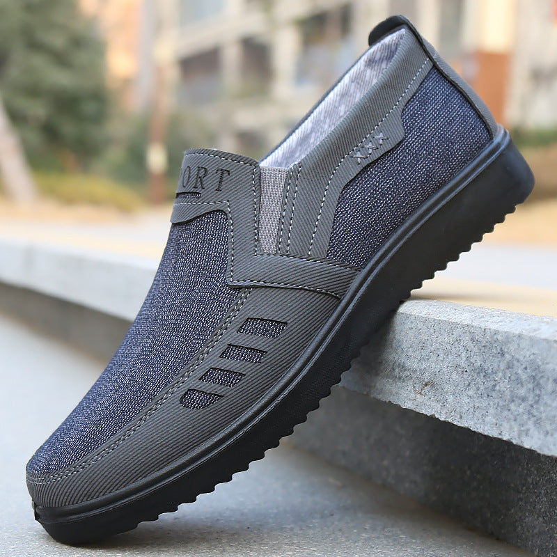【39-47】2025 Pantofi sport bărbătești, respirabili, plați și casual, cusuți manual, calitate superioară garantată.