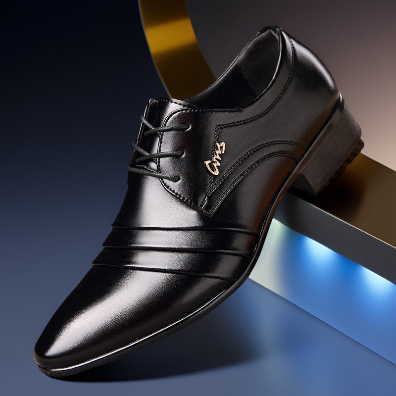 【38-48】 Új férfi bőr üzleti cipők