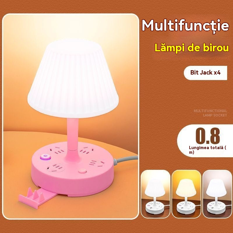 💡Többfunkciós éjjeli lámpa beépített elosztóval – praktikus, stílusos és helytakarékos!