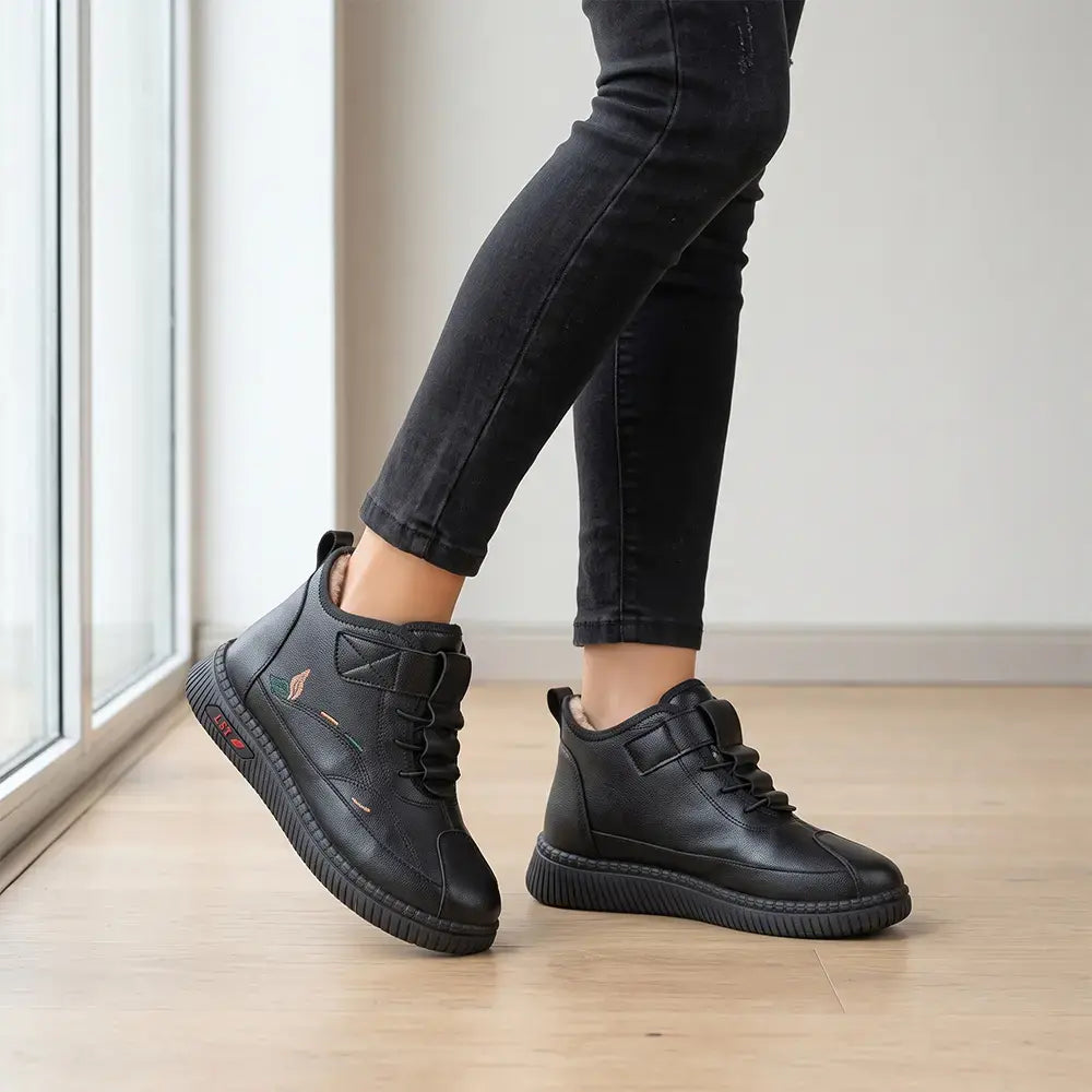 【36-43】Nowe damskie buty zimowe dla mam i seniorek – ocieplane, grube, antypoślizgowe, ciepłe, wsuwane