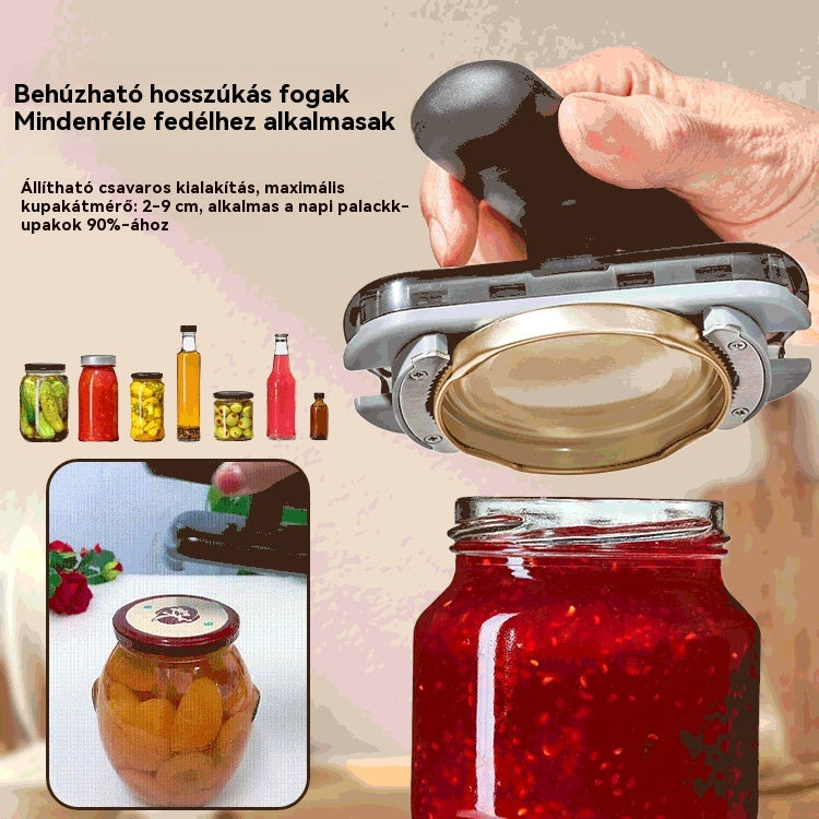 🔥【Vásárolj egyet, kapsz egyet ingyen】🥫Többfunkciós rozsdamentes acél üvegnyitó💥Korlátozott ideig érvényes ajánlat