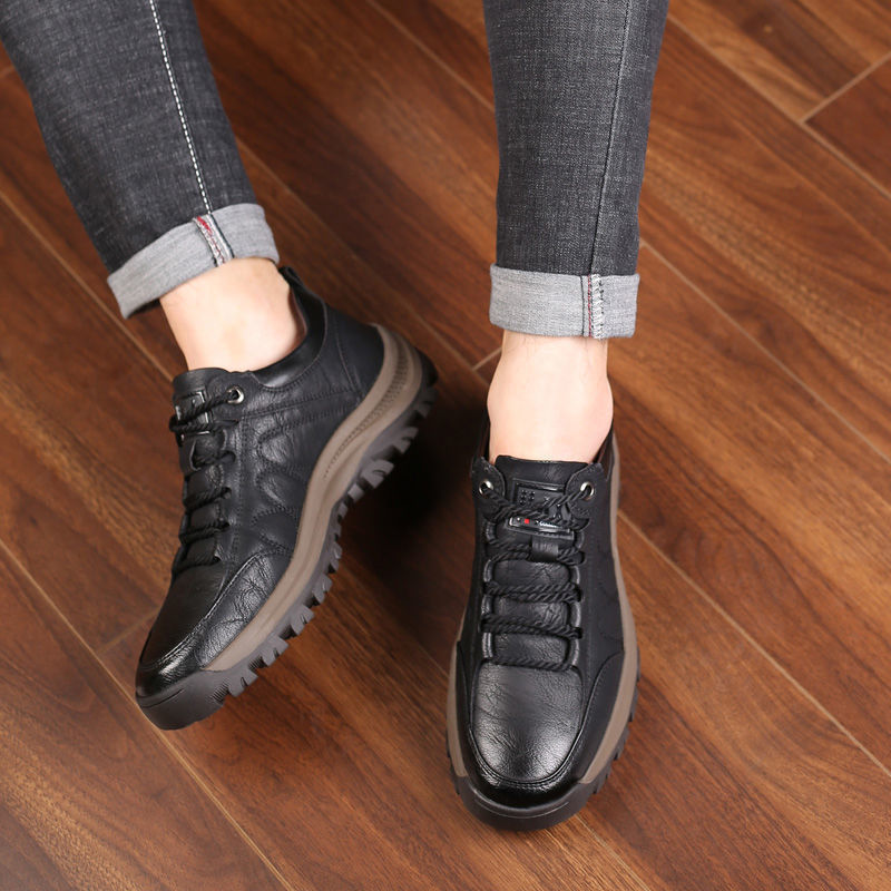 👞【39-48】2025 nowe modne męskie skórzane buty na jesień i zimę